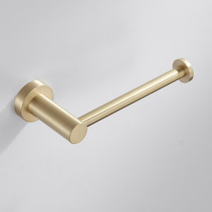 Bathroom Tissue Roll Holder Brass Wall Mounted Toilet Paper Stand Creative No Drilling Required Bathroom Hardware Accessories