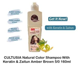 CULTUSIA Shampoo Color Natural / Shampo Pewarna Rambut 160ml