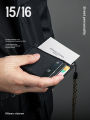 Ultra-Thin Cordura 1680D Ballistic Nylon License Card Holder Work ID Badge Lanyard Unisex Canvas Vertical Structure. 