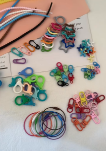 Lot Klip Gantungan Kunci Model Ring Kait 24mm / Kait Lobster Besi Accessories Bahan Kerajinan DIY