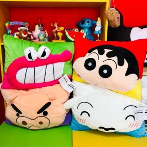 Đệm Ghế Sofa Hình Trái Tim Dễ Thương INS Nhật Bản Hoạt Hình Crayon Shinchan Nhỏ Búp Bê Đệm Lưng Văn Phòng Đệm Ghế Sofa