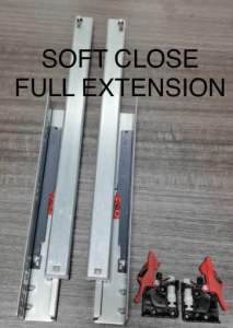Full extension  under mount invisible drawer slide 18 inches