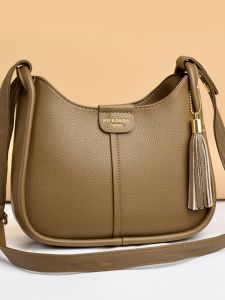 First Layer Cowhide Women 2025 New Arrival Fashion All-Match Shoulder Crossbody Large Capacity Soft Leather Ladieswear Mother-in-Law Middle-Aged Women