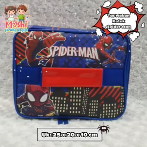 Lunch Bag Spiderman / Tempat Bekal Makanan / Tas Makan Anak Spiderman Kotak
