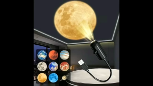 Multi-Pattern USB Projector Night Light Star Planet Ocean Halloween Christmas Projection Atmosphere Light Starry Sky Lamp Night Light Romantic Bedroom Decoration