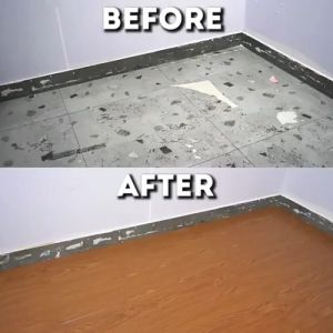 3D Vinyl Floor Stickers 91X15 Cm Self Adhesive PVC Waterproof Tiles Flooring Wooden Design