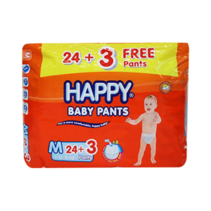 Happy Pants Baby Diapers Medium 24
