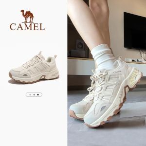 Camel outdoor womens anti-slip hiking shoes breathable shock absorption hiking shoes