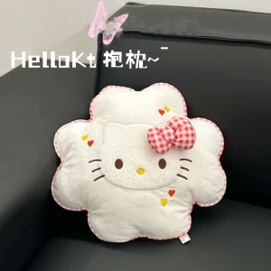 Cute Girl Heart Petal Cinnamon Dog Melody Series Home Sleep Pillow Sofa Cushion Cartoon PP Cotton Filled Velvet Cover