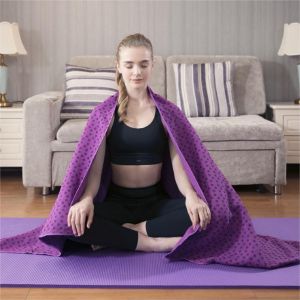 Yoga Towels Womens Non Slip 100% Absorbent Odorless Microfiber Foldable Washable for Hot Yoga Pilates Standard