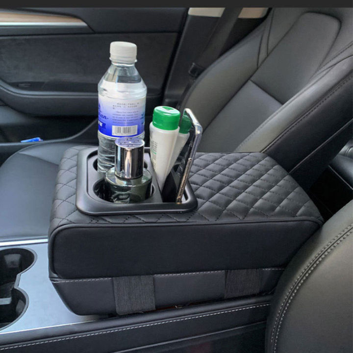 Armrest Heightener With Storage Multifunctional Armrest Multifunctional Car Armrest Cushion With Cup Holders & Storage - Fits Most Cars Cup Holder Armrest Car Phone Storage Armrest