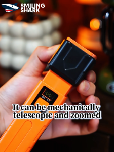 SMILING SHARK GZ5116 LED Flashlight 7Mode Collapsible Work Light With Hammer Type-c Rechargeable Torch Light White Red Light Waterproof Outdoor Working Lighting