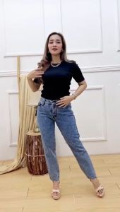 JUMBO BOYFRIEND JEANS WANITA BIG SIZE 27-42