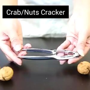 Tang Pemecah Cangkang Kepiting Capitan Kacang Walnut Clip Bahan Stainless Steel Kuat Tidak Mudah Patah