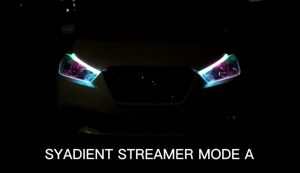 2เส้นไฟวิ่งสเต็ป ไฟเดย์ไลท์ แบบวิ่ง30/45/60ซม รถยนต์ DRL LED กลางวันไฟตัดหมอก ไฟตัดหมอก วงจรซ่อนในหลอ แอพควบคุมการเปลี่ย