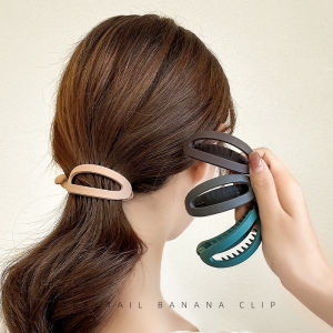 Trendy 2021 Hair Clips Womens Summer Banana Clip Vertical Hair Clip Tail Clip Stylish Hair Accessories Korean Style Acrylic