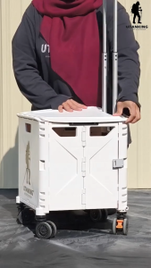 UtanKing™ Foldable Utility Cart Shopping Trolley Camping Storage Basket Troli Beli-Belah Kotak Lipat