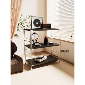 Black Modular Shelving Unit