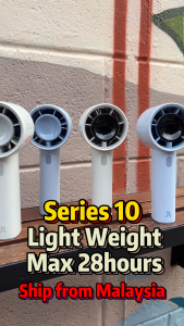Jisulife Series 10 | 10S Life10 Life10S Longer Hours Play Time Wind Time Wide Wind LED Display Portable Handheld Fan Bladeless Fan Kipas Jisulife