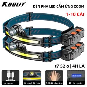 Đèn Pha LED Có Thể Sạc Lại USB Với Bóng Đèn XPG + COB Có Thể Thu Phóng Lấy Nét Pin Tích Hợp 6 Chế Độ Để Cắm Trại Câu Cá Chạy Ban Đêm