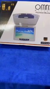 Tv kereta OMNI BEYOND 9" Flip Down Car Roof Monitor 9 Inch Super Silm Car TV Monitor Kereta Kereta Siling TV