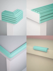 W Shape Baby Edge Guard 2M Thick Soft Corner Protector Strip with Adhesive Tape MY Ready Stock