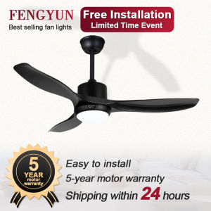 (Installation included) ceiling fan with light 3 blade fan light 52 inch ceiling fan light for living room/dining room ceiling fan light