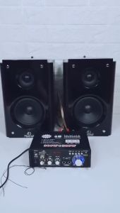 มินิ 2CH จอแสดงผล LCD build-in ไร้สายบลูทู ธ วิทยุ FM เครื่องขยายเสียง มีบลูทูธ สเตอริโอHIFI amplifier