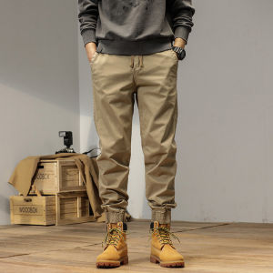 Nam Thu Đông Quần Dáng Rộng Cotton Polyurethane Sợi Đàn Hồi Giữa Eo Quần Jogger Hợp Thời Trang Thể Thao Quần Dài