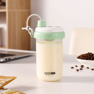 2025 New Automatic Electric Milkshake Cup Powdered Milk Soybean Paste Mixing Creative Style Rechargeable Plastic Cup for Universal Use