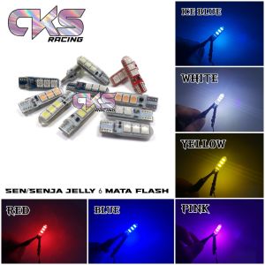 Lampu Sen Jelly FLASH LED BESAR Senja Jelly Harga Sepasang Grosir Murah Mobil Motor