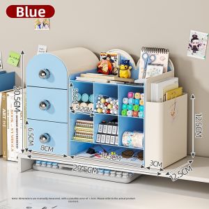 Children Desk Organizer Stationery Storage Bookshelf Pen Holder