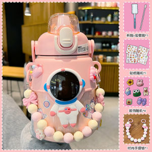 Cốc Nước Cách Nhiệt Cho Trẻ Em Cỡ Lớn 316 Cốc Nước Bằng Thép Không Gỉ Có Ống Hút Cầm Tay Cho Bé Trai Và Bé Gái Đi Học