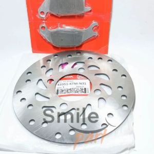 Piringan Cakram Belakang supra x + Kampas rem Supra x 125 Fi SONIC blade new disped Disc Disk Helmin