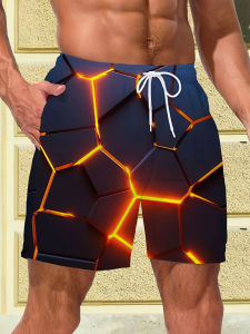 Bandai | Hot Selling New Geometric 3D Printed Fashionable Outdoor Breathable Quick Drying Street Y2K Shorts for The Summer of 2026