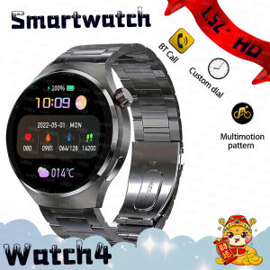 New Business Smartwatch Men Electronics 1.52” HD Full Screen BT Call Custom Picture Smart Watchs Women Watch4 Plus Multifunction