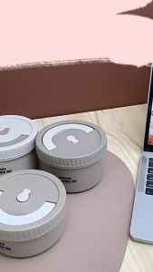 Hộp Cơm Giữ Nhiệt Di Động Kiểu Nhật Bản Có Thể Xếp Chồng Chống Rò Rỉ Làm Bằng Thép Không Gỉ An Toàn Với Lò Vi Sóng Bộ Đồ Ăn Dành Cho Học Sinh
