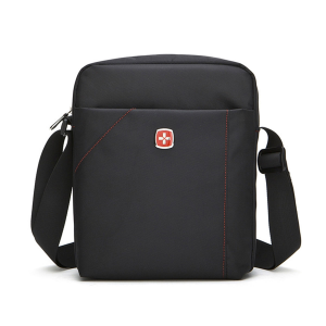 Plain Black Nylon Men Crossbody Bag Man Sling Beg Sandang Lelaki Beg Silang 斜挎包男 单肩包男 ZG855