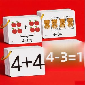 Bộ 132 Thẻ Để Phát Triển Toán Học Sớm Phép Cộng Phép Trừ Phép Nhân Phép Chia Flashcards Dành Cho Trẻ Từ 3-12 Tuổi Đồ Chơi Giáo Dục Học Tập Tương Tác