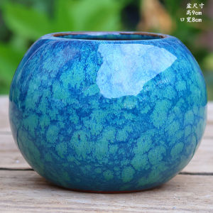 Handmade Coarse Pottery Pots Old Pile Succulent Flowerpot Pottery Pot Carved Large Mouth Orchid Pots Green Plant Florals Plant Pot High