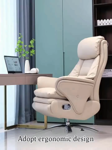 Tozient Genuine leather electric boss chair office chair reclining computer chair comfortable long-term sitting chair
