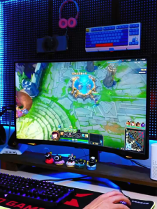 Monitor 19/20/22/24 Inch PC Monitor Gaming Monitor Kecepatan Refresh Tinggi 1ms PS3/PS4 HDMI/VGA
