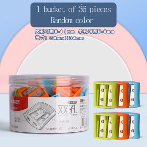 M&G | M&G Double-hole pencil sharpener a manual pencil sharpener designed specifically for students can sharpen eyebrow pencils sui