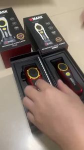 WMARK NG-7030+7230 Hair Clipper Kit: Professional Electric Clipper 8500RPM LED Indicator Rechargeable Base Hair Cutting Steel Comfort Stainless Steel