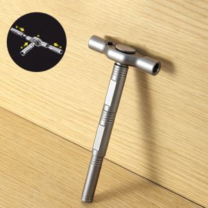 Bộ Tua Vít Ratchet Đa Năng Mô-men Xoắn Cao Tay Cầm Chữ T Đầu Từ Tính Dùng Cho Sửa Chữa Xe Máy Tự Làm Của NIUXIANG