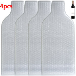 4Pcs Wine Bottle Bags for Travel Reusable Wine Bags Wine Protector Sleeve Case Multi-Layered Protection Wine Bottle Sleeves