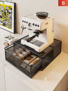 Pull-out Storage Rack with Drawer