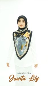 BAWAL INSTANT DE PREMIRA ASMARALOKA with crochet [Awning scuba/Bidang 55/korean chiffon] HijabsbyHanami