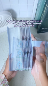 Mushion Dompet Album Menabung Polaroid 240 & 120 Slot Bonus 3 Ziplock 3 Saving Challenge 1 Pulpen Gel Bisa Dihapus dan Stiker Tabungan Saving Challenge Lucu Estetik