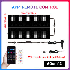 200/150/120 cm Devils Eye LED Truck Sign Scrolling Animation APP Remote Control LED Matrix Pixel Panel LED Display Light 12-24V